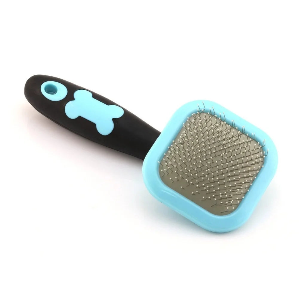 BarkDog Grooming Essentials Kit — slicker brush and paw cleaner cup