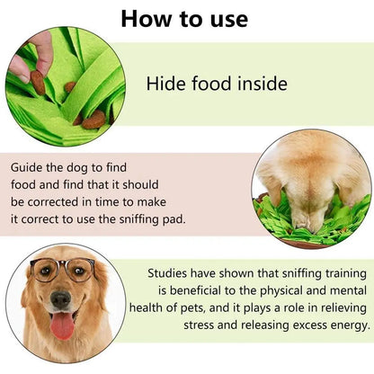 BarkDog Snuffle Mat for Dogs — Interactive Foraging Feeder