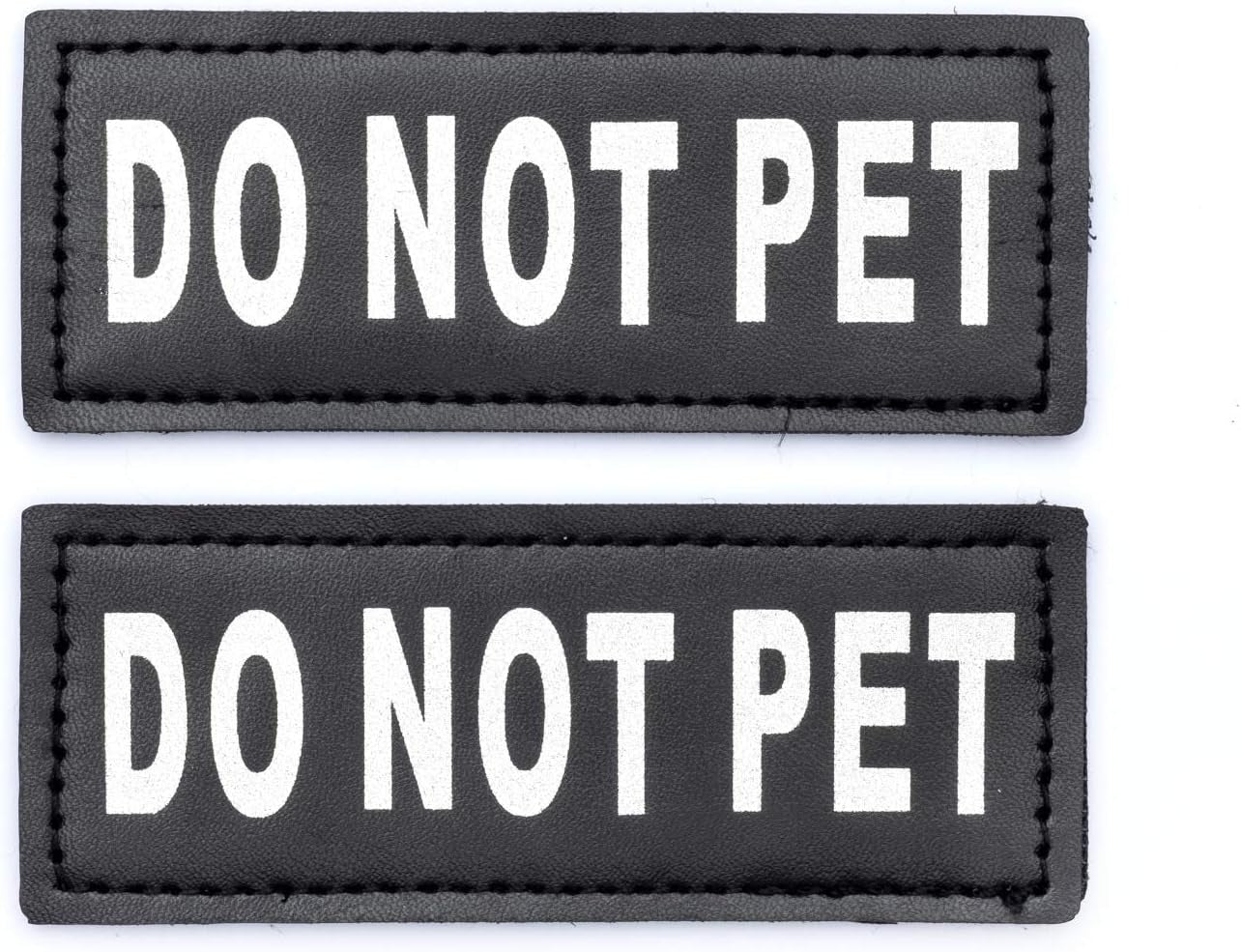 BarkDog reflective 'Do Not Pet' dog patches, set of 2