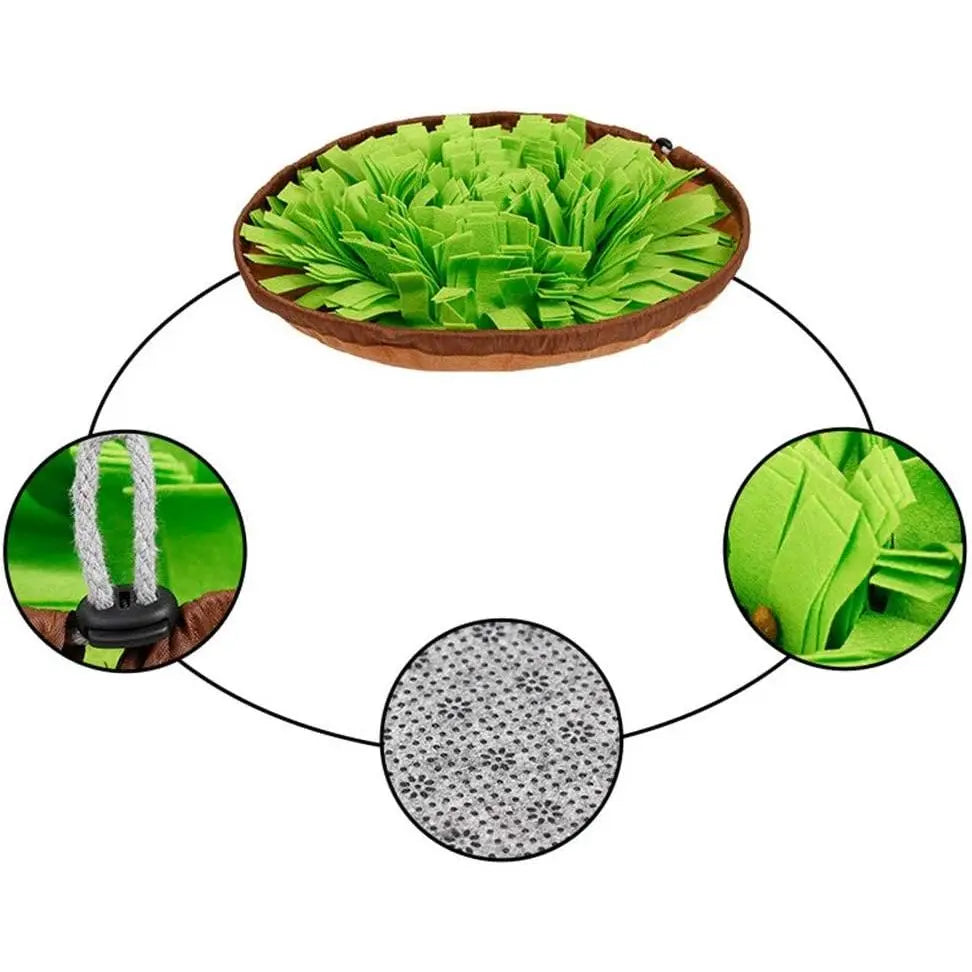 BarkDog Snuffle Mat for Dogs — Interactive Foraging Feeder
